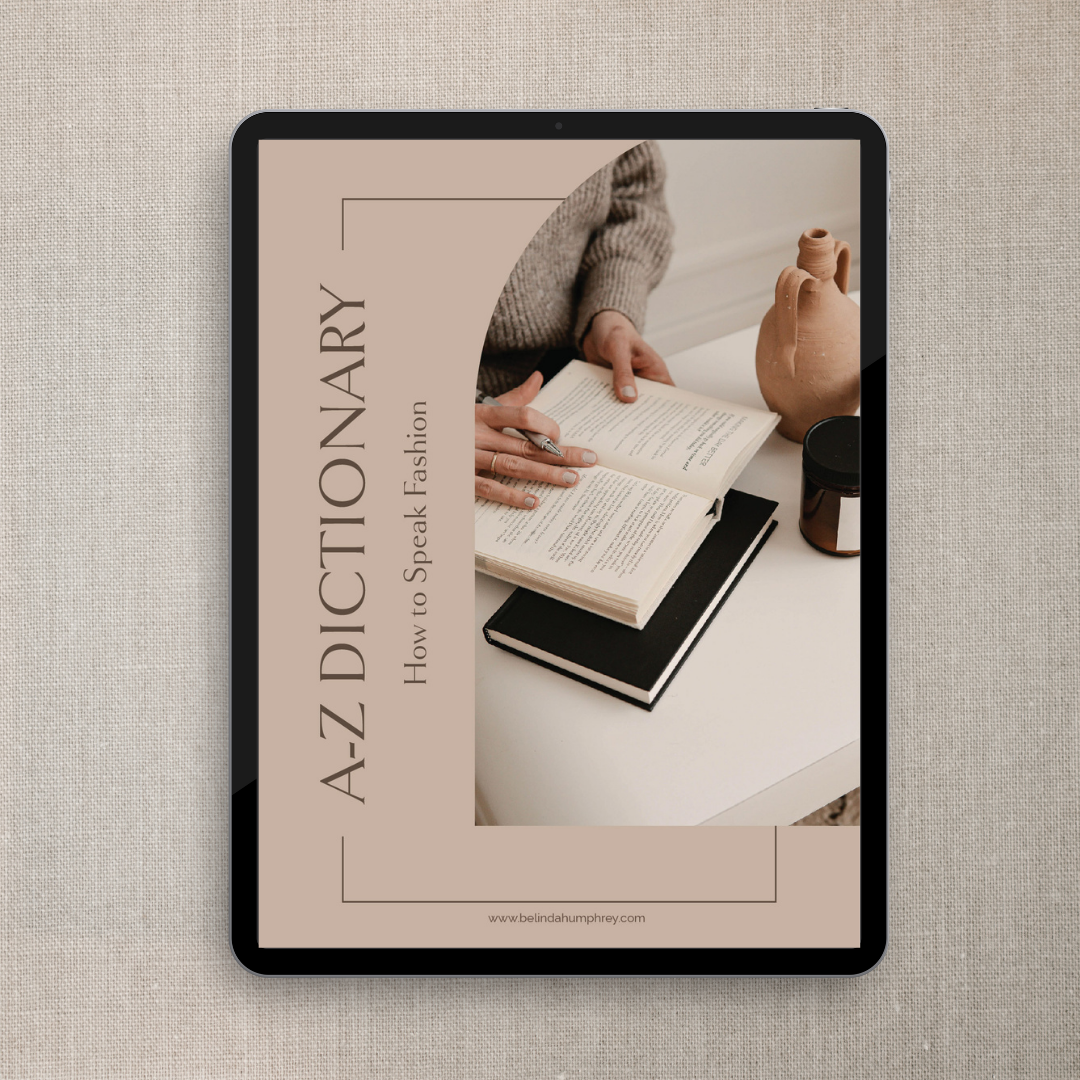 FREE A-Z Fashion Dictionary